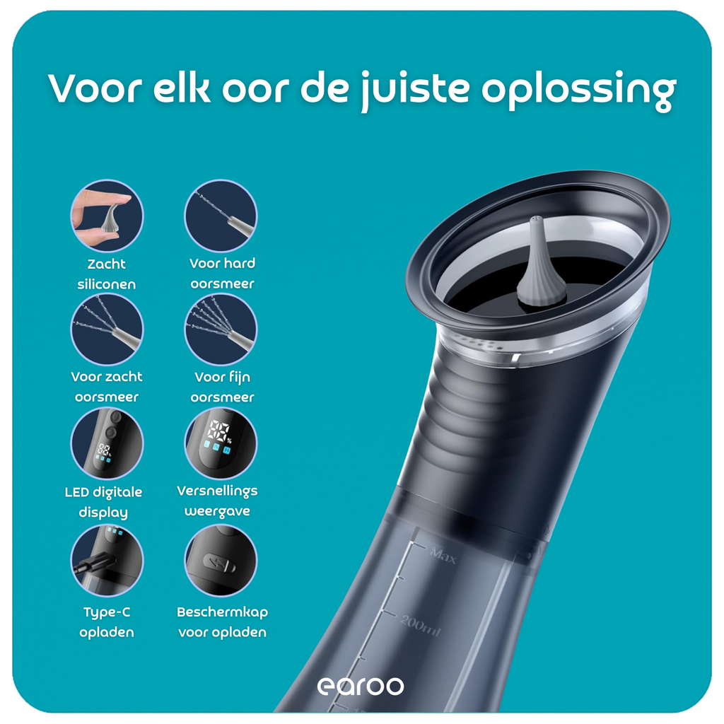 Earoo® Elektrische Oorsmeer Verwijderaar